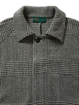 Knitted Tweed Check Trench Coat