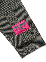 Knitted Tweed Check Trench Coat