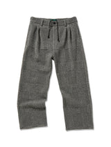 Knitted Tweed Check Trousers