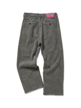 Knitted Tweed Check Trousers