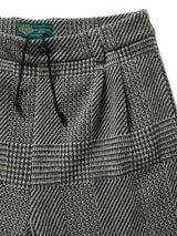 Knitted Tweed Check Trousers