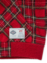 Brushed Check Zip-up Hoodie