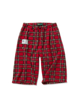 Brushed Check Cropped Pants