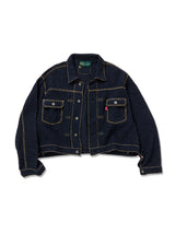 Hand Stitched Rigid Denim Knit Jacket