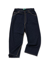 Hand Stitched Rigid Denim Knit Pants