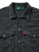 Black Denim Knit Jacket
