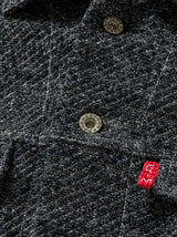 Black Denim Knit Jacket