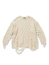 Destroyed Aran Sweater