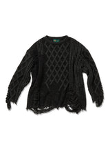 Destroyed Aran Sweater