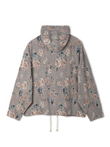 Gobelin Floral Hooded Knit Blouson