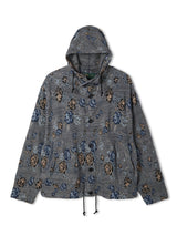 Gobelin Floral Hooded Knit Blouson