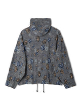 Gobelin Floral Hooded Knit Blouson
