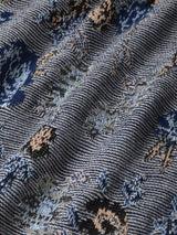 Gobelin Floral Hooded Knit Blouson