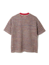 Tricolor Mesh Knit T 