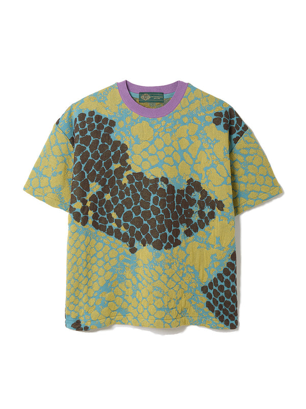 Snake-patterned Knit T-shirt