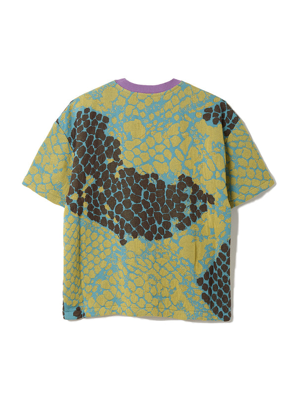 Snake-patterned Knit T-shirt