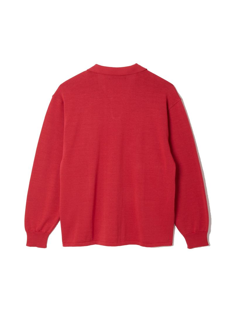 Sea Island cotton V skipper [Red] 