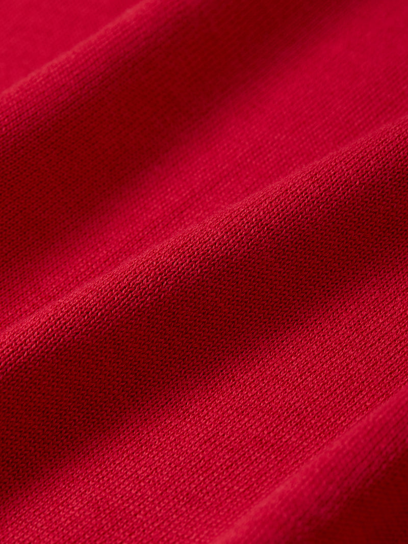 Sea Island cotton V skipper [Red] 