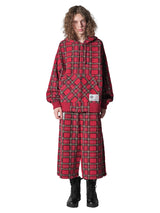 Brushed Check Zip-up Hoodie