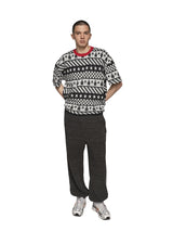 Clown Circus Border Half Sleeve Knit-T 