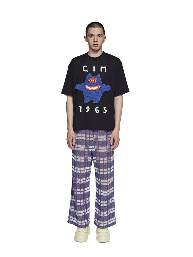 Laundry Check Bag Style Knit Pants