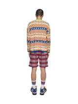 Clown Circus Border Long Sleeve Knit-T 