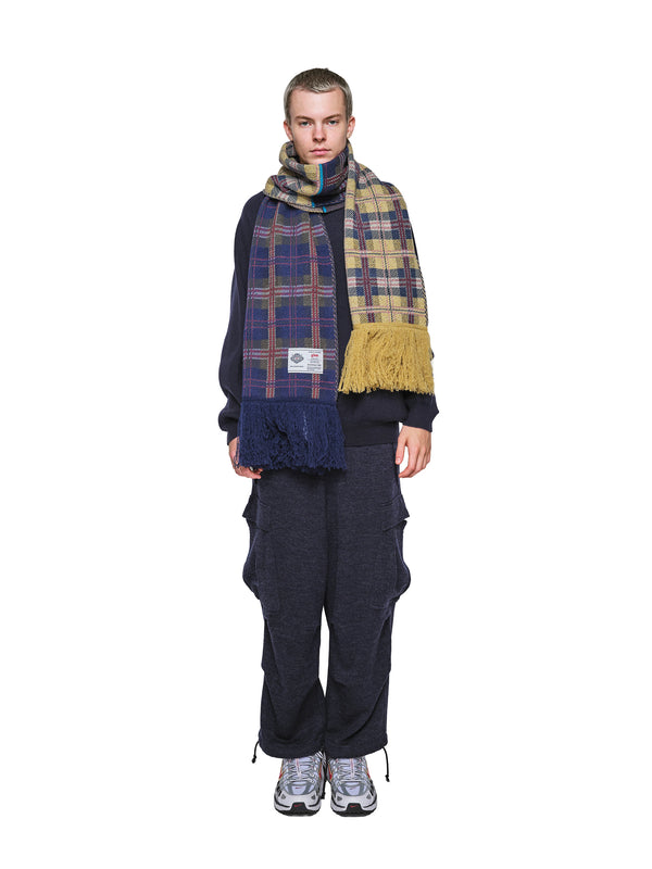Knitted Check Scarf