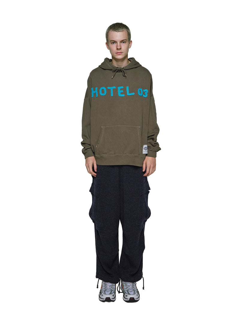 Color Blocked Cashmere Hoodie 