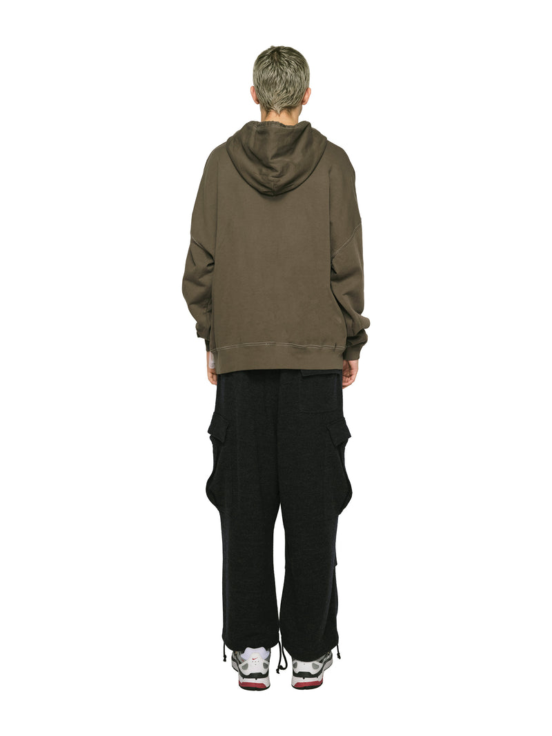 Color Blocked Cashmere Hoodie 