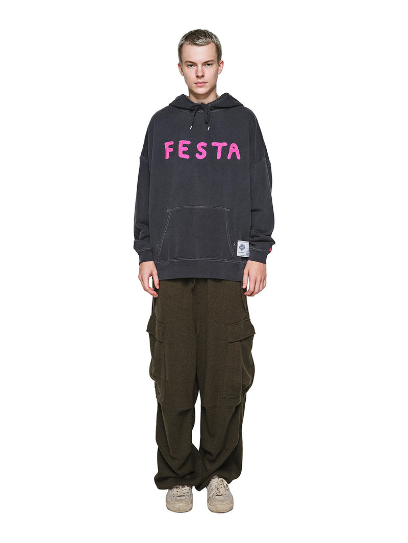 Color Blocked Cashmere Hoodie 