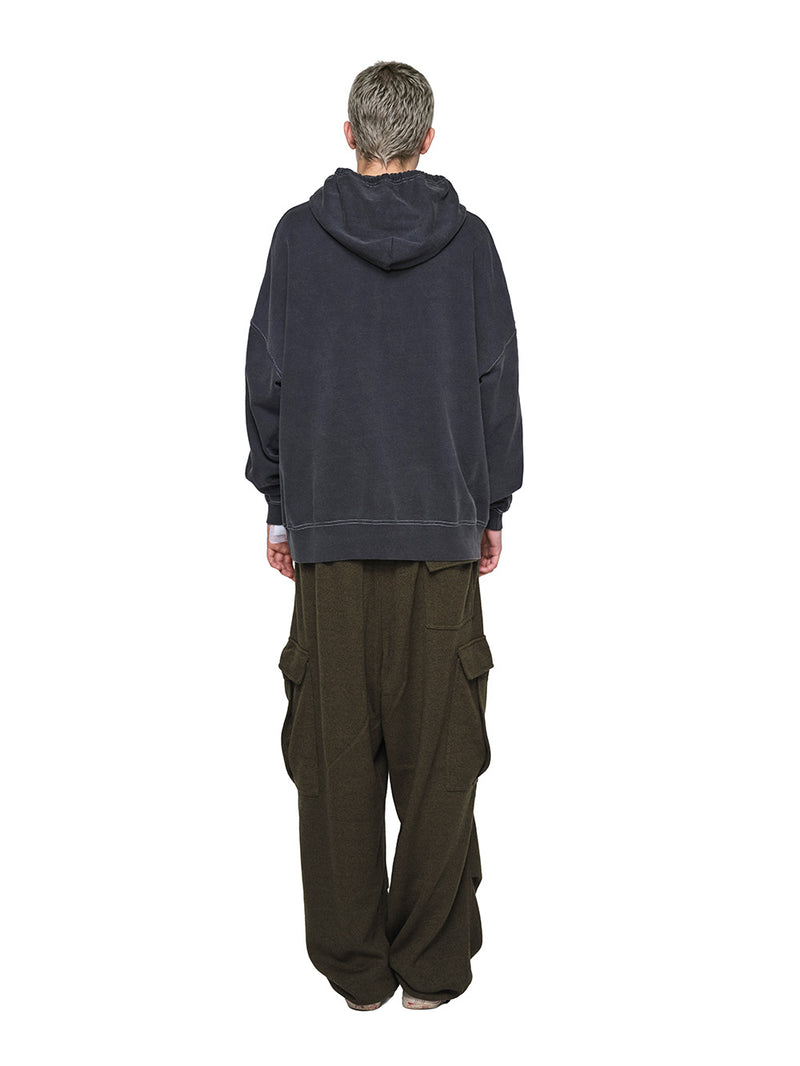 Color Blocked Cashmere Hoodie 