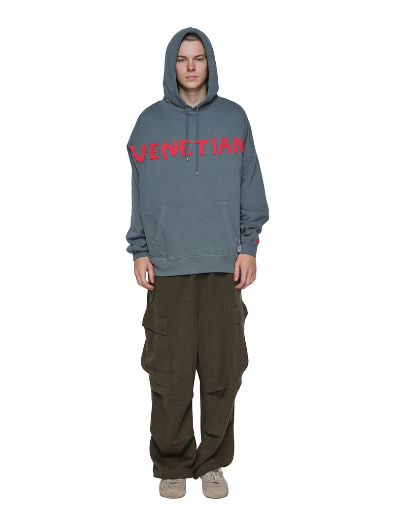 Color Blocked Cashmere Hoodie 