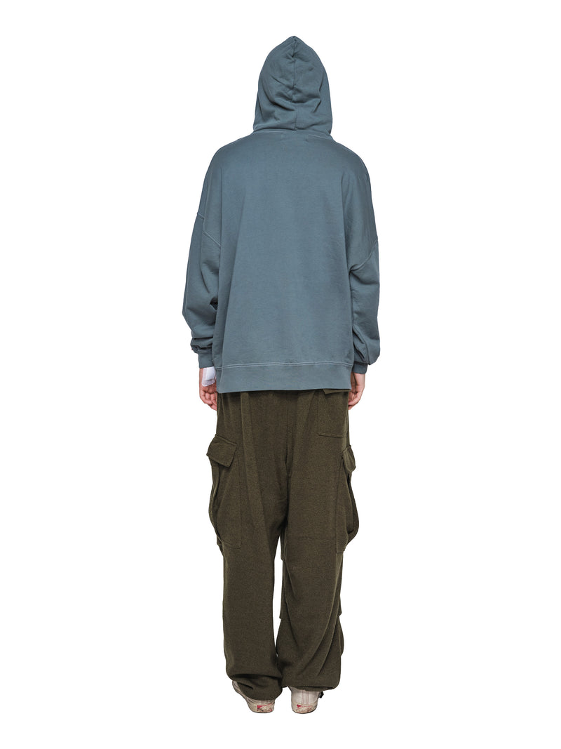 Color Blocked Cashmere Hoodie 