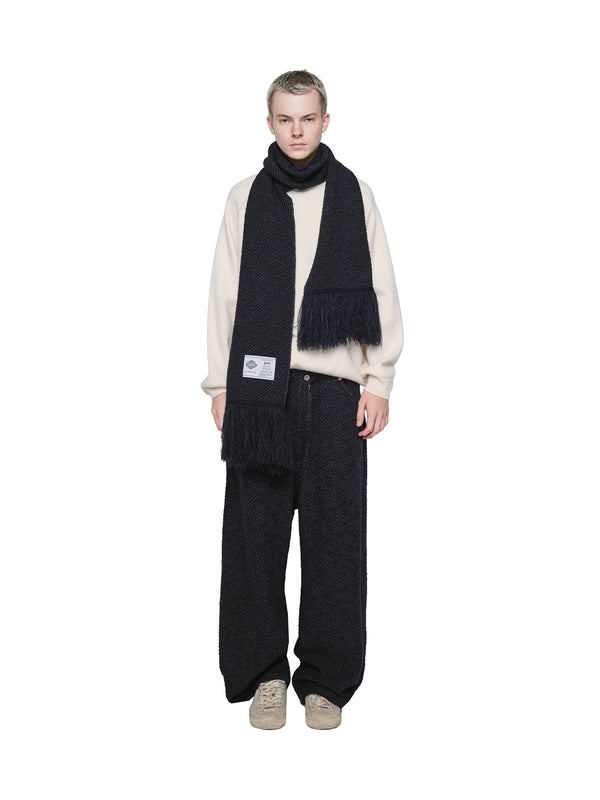 Rigid Denim Knit Scarf