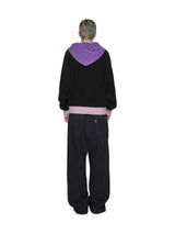 Color Blocked Cashmere Hoodie