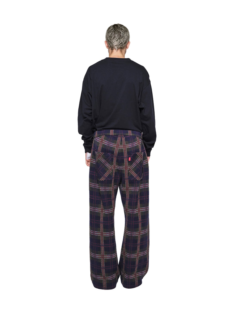 Knitted Check Pants