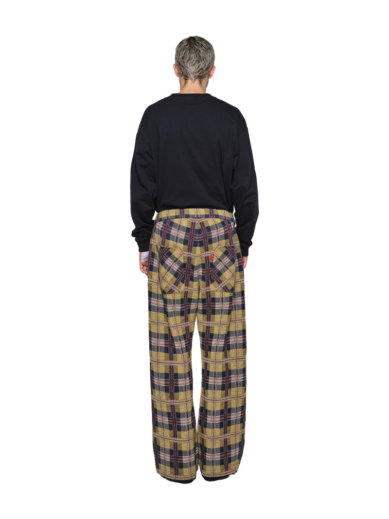 Knitted Check Pants