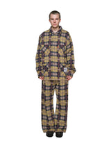 Knitted Check Coverall Jacket