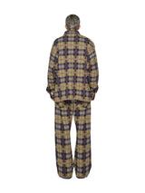 Knitted Check Coverall Jacket