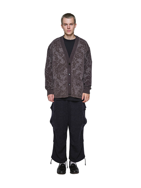 Velvet Curtain Knit Cardigan