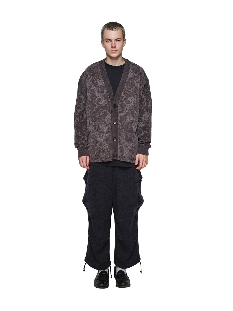 Velvet Curtain Knit Cardigan
