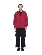 Velvet Curtain Knit Cardigan