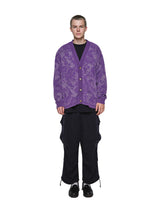 Velvet Curtain Knit Cardigan