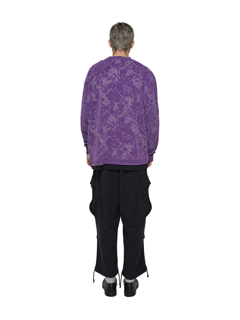Velvet Curtain Knit Cardigan