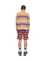Clown Circus Border Long Sleeve Knit-T