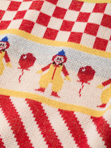 Clown Circus Border Long Sleeve Knit-T